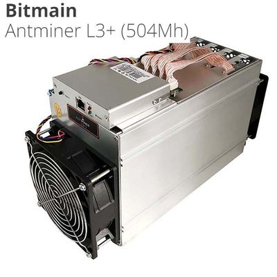 LTC DOGECOIN Antminer L3+ 504m Asic Miner Machine Script 800W Litecoin doge coin খনির টুল