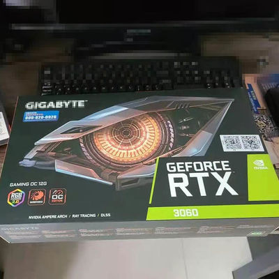 থ্রি ফ্যান গ্রাফিক ভিডিও কার্ড NVIDIA Gigabyte RTX 3060 GAMING OC 12G GDDR6