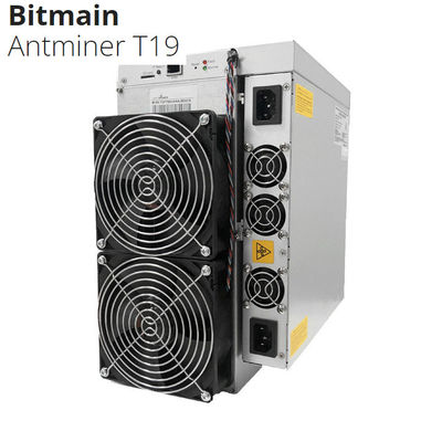 Bitmain Antminer T19 88t BTC Asic মেশিন ব্লকচেইন মাইনার বিটকয়েন 3344W পাওয়ার SHA256 অ্যালগরিদম